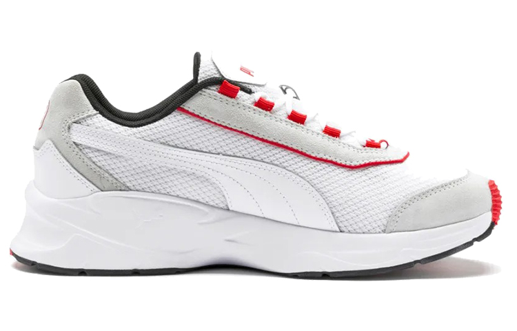 Order Puma Nucleus Lux Basse Blanc/Gris/Rouge 370481-04
