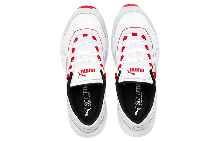Lookbook Puma Nucleus Lux Basse Blanc/Gris/Rouge 370481-04
