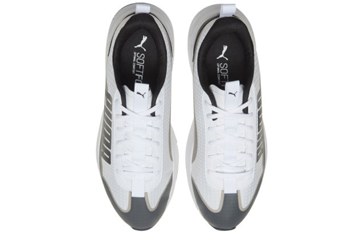 Shop PUMA Nucleus Utility 耐磨 低幫 跑步鞋 男女同款 白黑色