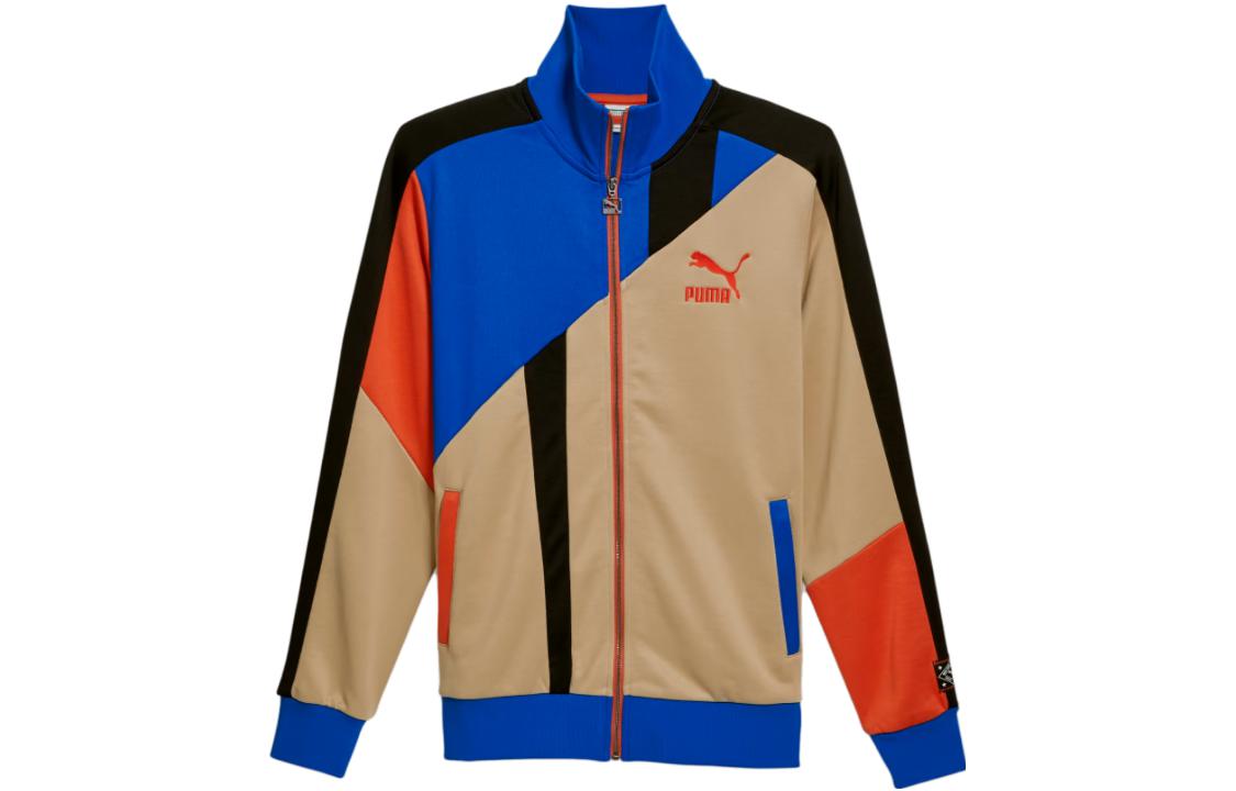 Puma NYC REMIX T7 Logo Print Colorblock Jacket Multicolor 624496-84