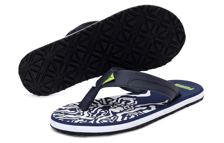 Lookbook 彪马Oleum蓝白色拖鞋 371267-06