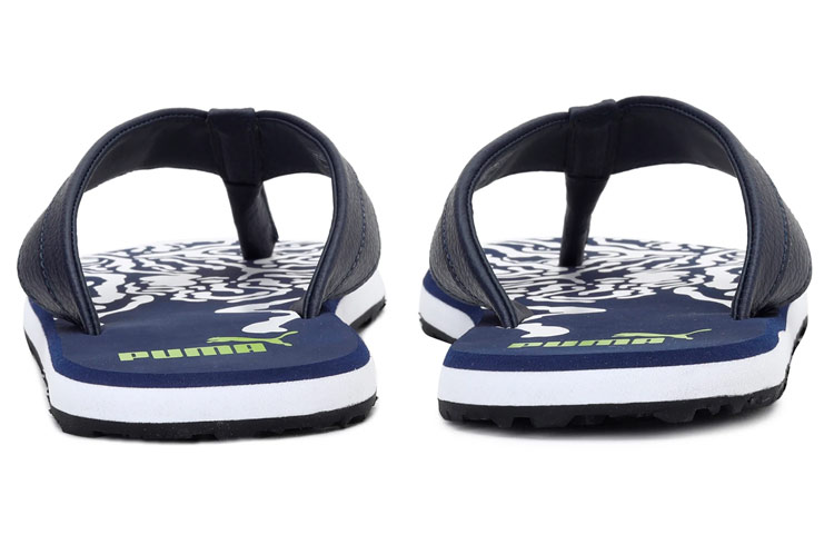 Shop 彪马Oleum蓝白色拖鞋 371267-06