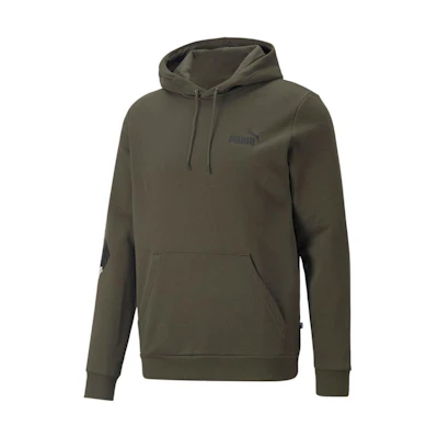 Puma Olive Green Logo Graphic Hoodie 849793-70