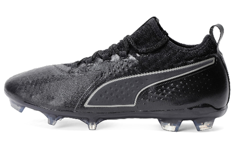 Puma One2 Leather FG Firm Ground 'Black' 104740-02