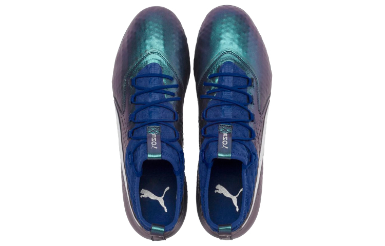 Shop Puma One2 Cuir FG Sol Dur ''Bleu'' 104740-03