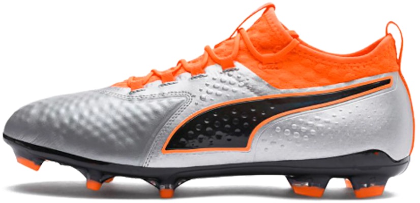 Puma One2 Leather FG Firm Ground 'Silver Orange Black' 104740-01 Buy Puma One2 Leather FG Firm Ground 'Silver Orange Black' 104740-01