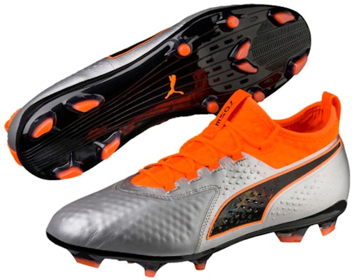 Puma One2 Leather FG Terreno Firme 'Plata Naranja Negro' 104740-01 Lookbook Puma One2 Leather FG Terreno Firme 'Plata Naranja Negro' 104740-01