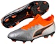 Lookbook Puma One2 Leather FG Padang Keras 'Perak Jingga Hitam' 104740-01