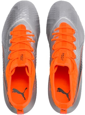 Puma One2 Leather FG Terreno Firme 'Plata Naranja Negro' 104740-01 Purchase Puma One2 Leather FG Terreno Firme 'Plata Naranja Negro' 104740-01