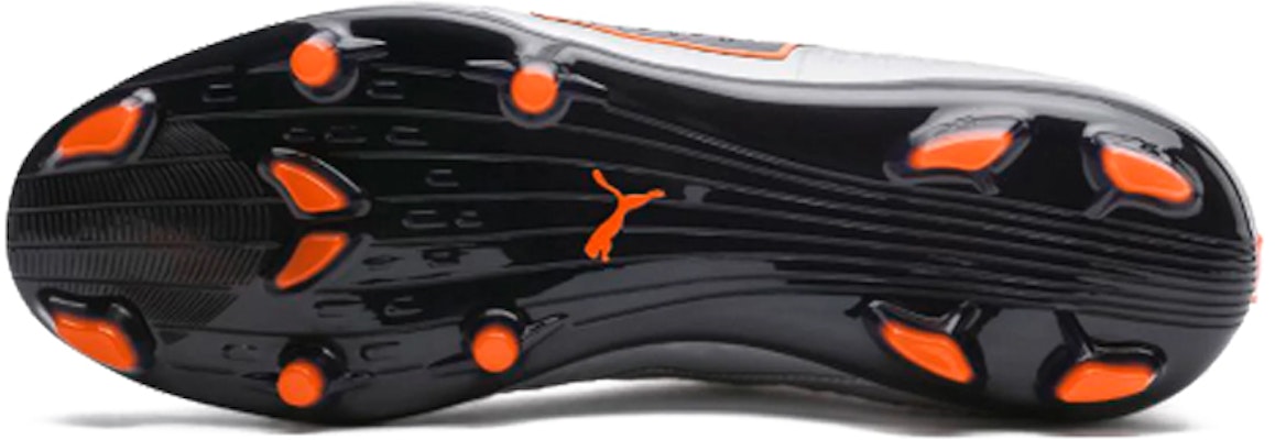 Puma One2 Leather FG Terreno Firme 'Plata Naranja Negro' 104740-01 Details for Puma One2 Leather FG Terreno Firme 'Plata Naranja Negro' 104740-01