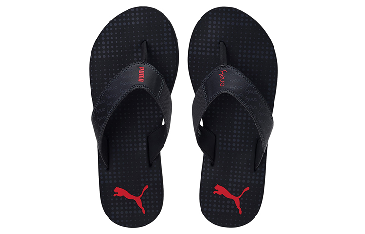 Lookbook Puma one8 Virat Kohli Breeze V5 IDP Slides 'Black Red' 383003-03