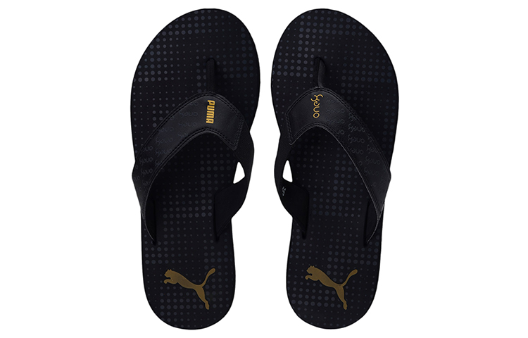 Lookbook Puma one8 Virat Kohli Breeze V5 IDP Slides 'Black Yellow' 383003-01