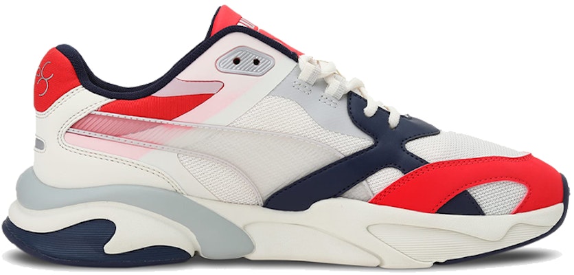 彪馬 One8 X-Ray Lite Millenium 時尚低筒跑步鞋 白紅藍 Order 彪馬 One8 X-Ray Lite Millenium 時尚低筒跑步鞋 白紅藍