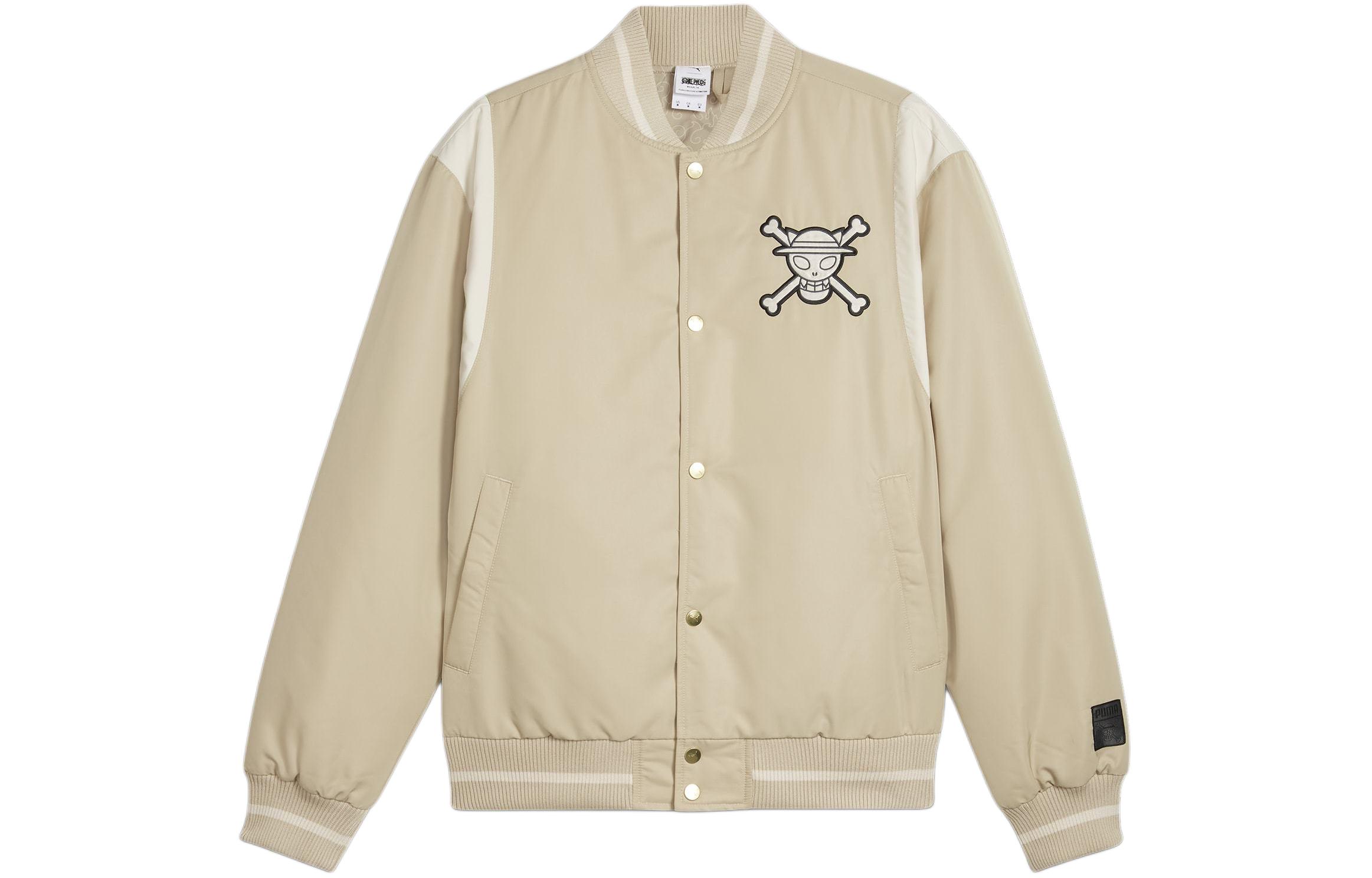 Puma ONE PIECE Colorblock Skull Button Jacket Khaki for Men 624675-90