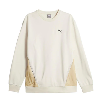 Puma Open Road Crew Colorblock Hidden Pocket Design White Sweatshirt 678354-87