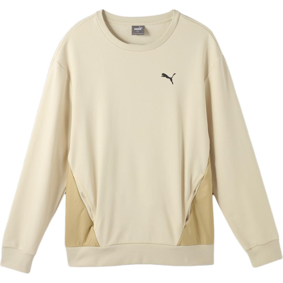 Puma OPEN ROAD Crew TR Sweatshirt Casual Comfort - Snow White 686056-87