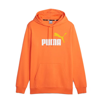 Puma Orange Logo Printed Hoodie Long Sleeve Sweatshirt 586764-60