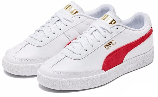 Puma Oslo-City Casual Board Shoes White/Red 374976-05 Lookbook Puma Oslo-City Casual Board Shoes White/Red 374976-05