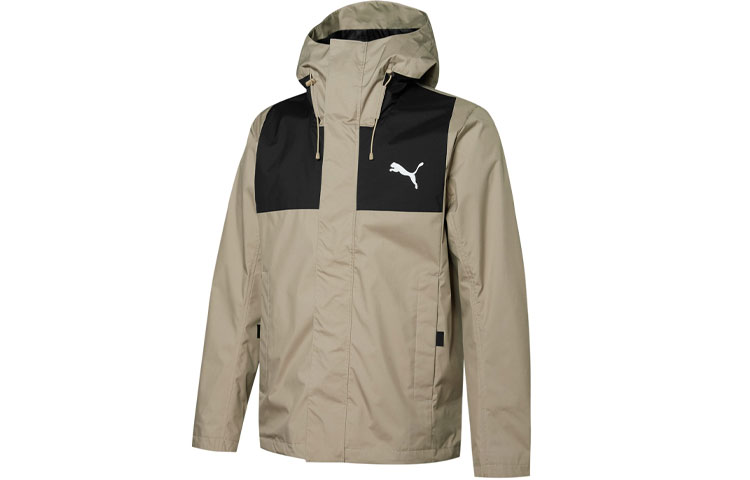 Puma Outdoor Colorblock Logo Hoodie Jacket - Gray Rat 848287-40