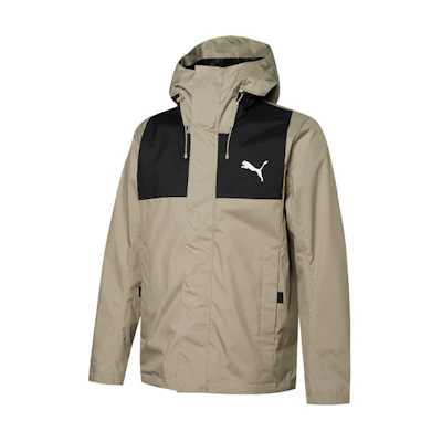 Puma Outdoor Colorblock Logo Hoodie Jacket - Gray Rat 848287-40