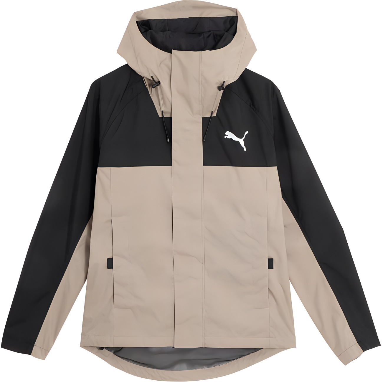Puma Outdoor Logo Hoodie Jacket Windsproof Hiking Squirrel Gray 683477-07