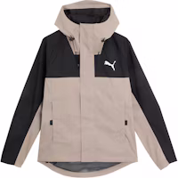 Puma Outdoor Logo Hoodie Jacket Windsproof Hiking Squirrel Gray 683477-07 Puma Outdoor Logo Hoodie Jacket Windsproof Hiking Squirrel Gray 683477-07