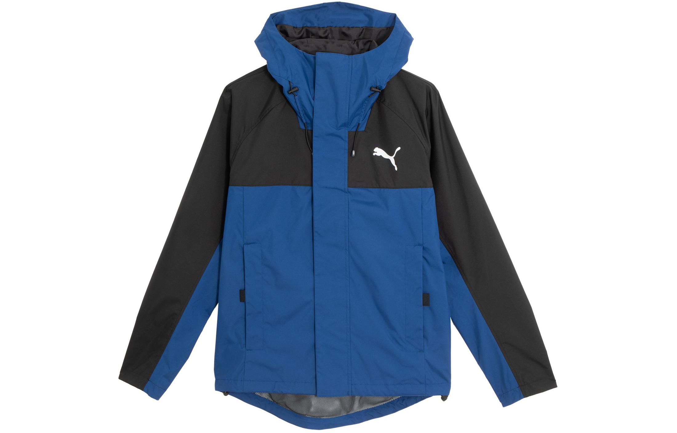 Puma Outdoor Waterproof Windproof Jacket Navy Blue with Brand Logo 683477-09