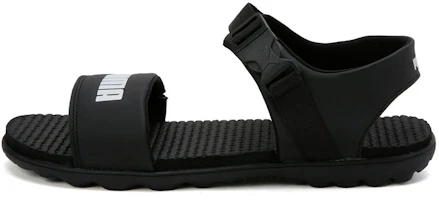 Puma Outstretch 'Magic Tape Peep-Toe Flat Sports Sandals Black' 373643-02 Puma Outstretch 'Magic Tape Peep-Toe Flat Sports Sandals Black' 373643-02