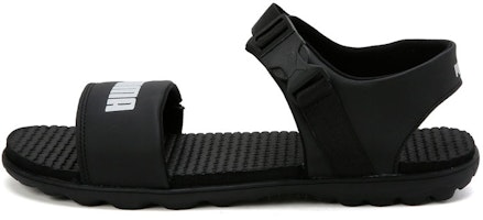 Puma Outstretch 'Magic Tape Peep-Toe Flat Sports Sandals Black' 373643-02 Puma Outstretch 'Magic Tape Peep-Toe Flat Sports Sandals Black' 373643-02