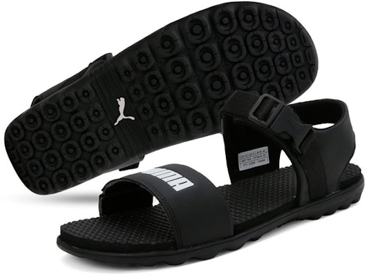Puma Outstretch 'Magic Tape Peep-Toe Flat Sports Sandals Black' 373643-02 Lookbook Puma Outstretch 'Magic Tape Peep-Toe Flat Sports Sandals Black' 373643-02