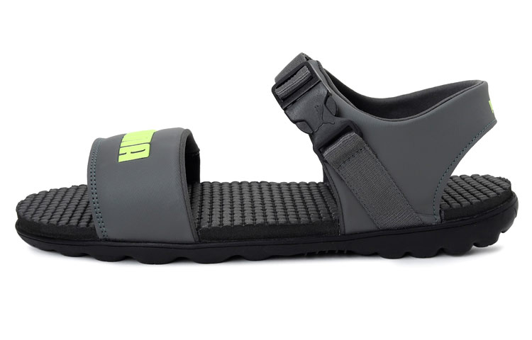 Puma Outstretch 'Velcro Open-Toe Flat Sport Sandals Grey Green' 373643-04
