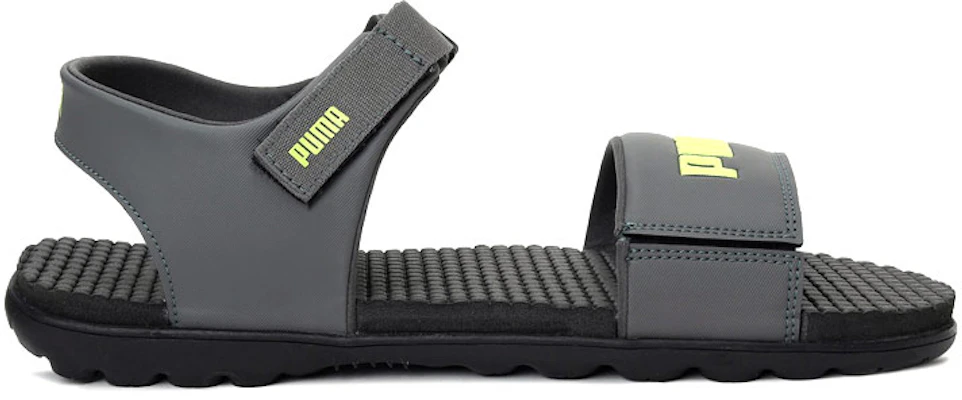 Puma Outstretch ''Klittenband Open-Teen Platte Sport Sandalen Grijs Groen'' 373643-04 Order Puma Outstretch ''Klittenband Open-Teen Platte Sport Sandalen Grijs Groen'' 373643-04