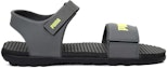 Order Puma Outstretch 'Sandal Sukan Buka Jari Velcro Rata Kelabu Hijau' 373643-04