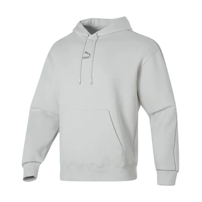 Puma Oversized Casual Hoodie in Gray White 625077-80