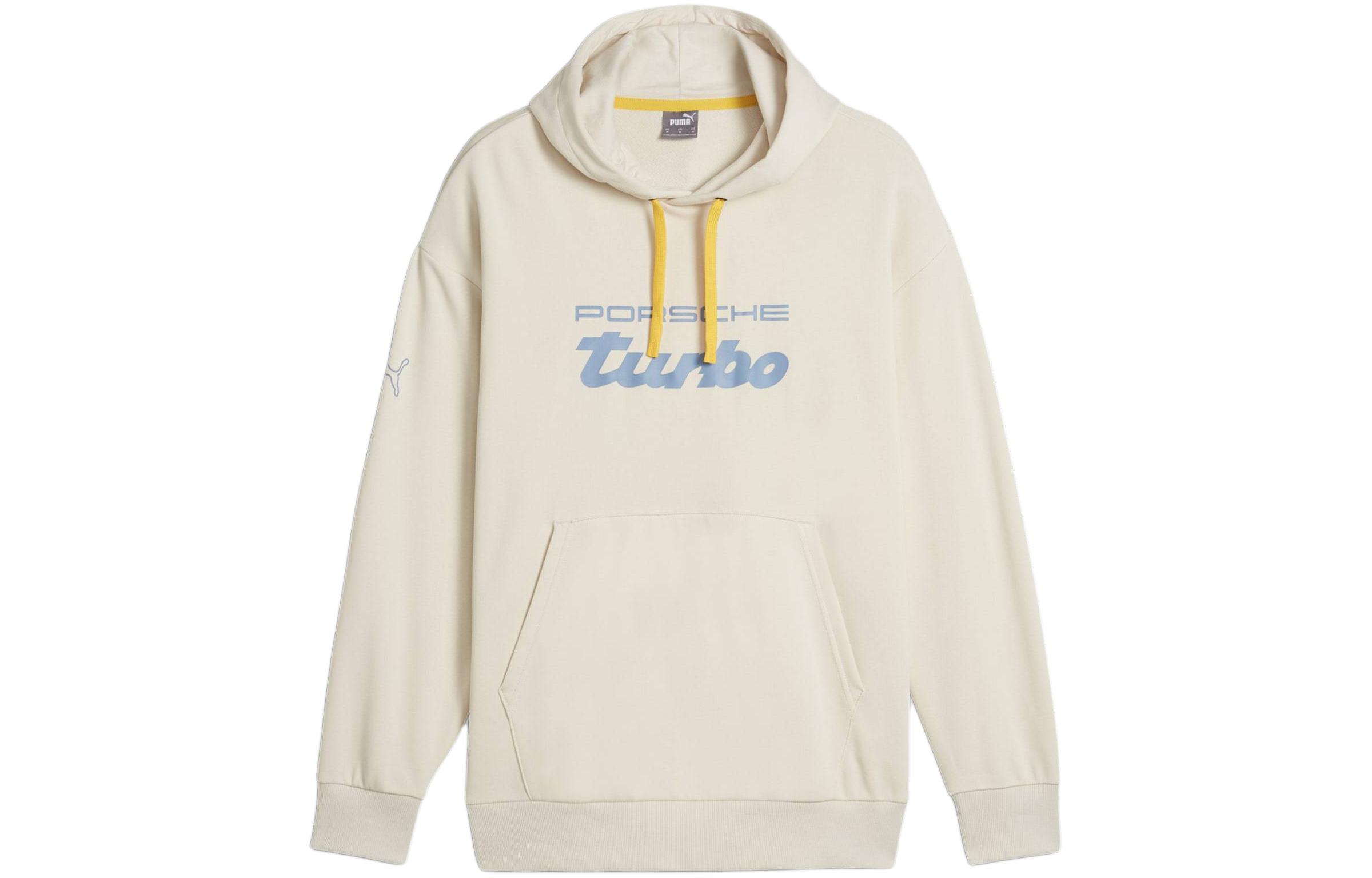 Puma Oversized Hoodie White with Colorblock Letter Design 625875-02