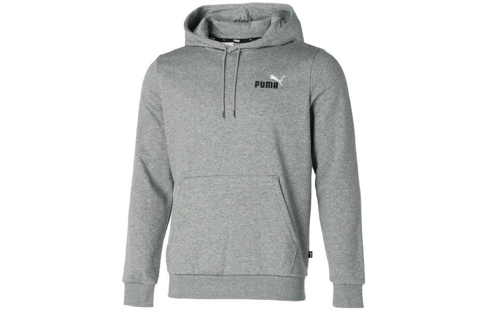 Puma Oversized Hoodie with Letter Print - Gray 846373-03