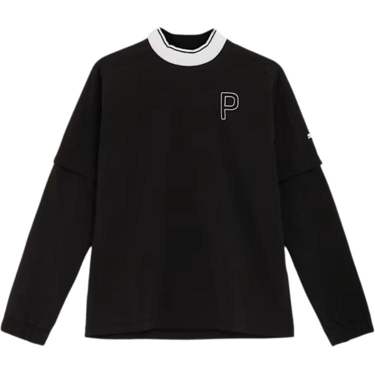 Puma P 4WAY Black Casual Long-Sleeve Sweatshirt with Stand Collar 627573-01