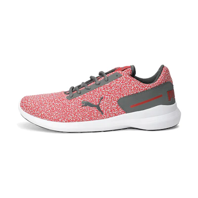 Puma Pacer El Idp Low Running Shoes Grey/Red/White