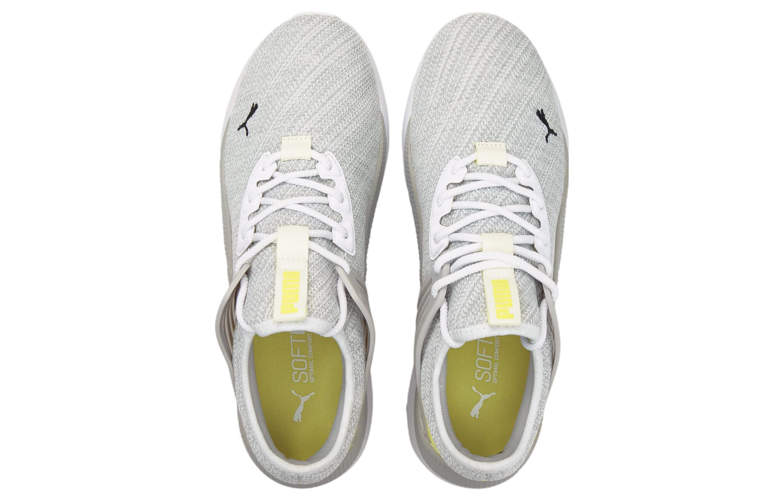 Lookbook PUMA Pacer Future 雙面針織 低筒 跑步鞋 男女款 灰黃色