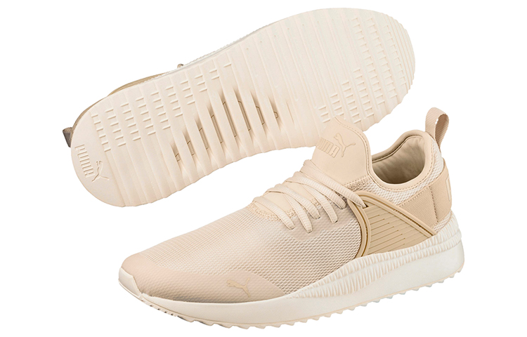 Shop Sepatu Lari Puma Pacer Next Cage Khaki/Oranye Potongan Rendah 365284-02