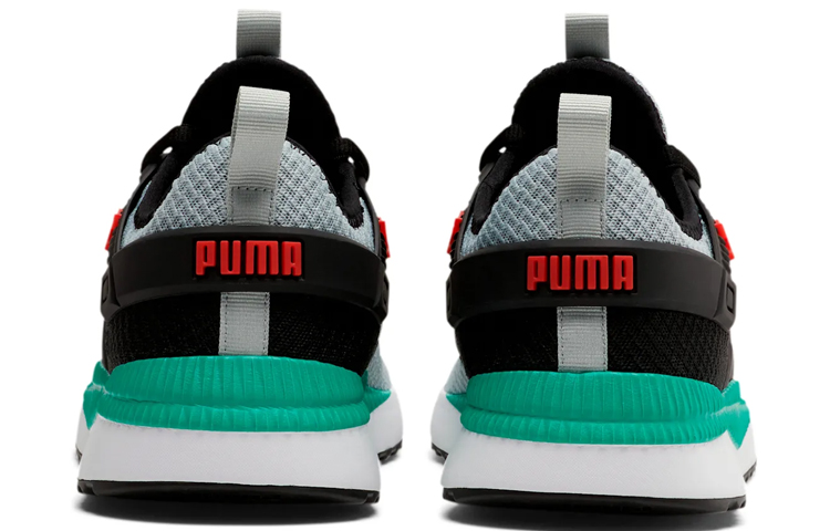 Lookbook Puma Pacer Next Excel Mesh Trainingsschuhe Grau/Grün 370208-06
