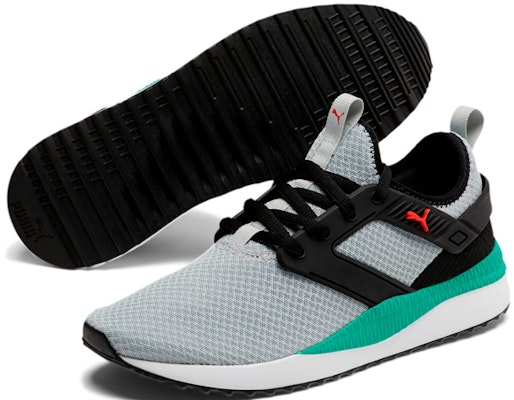 Puma Pacer Next Excel Mesh Training Shoes Grey/Green 370208-06 Shop Puma Pacer Next Excel Mesh Training Shoes Grey/Green 370208-06