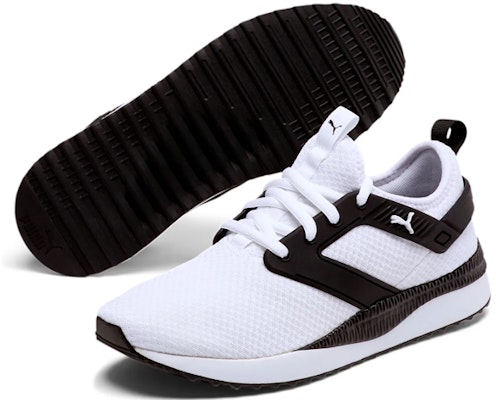 プーマ Pacer Next Excel メッシュ 白/黒 トレーニングシューズ 370208-02 Order プーマ Pacer Next Excel メッシュ 白/黒 トレーニングシューズ 370208-02