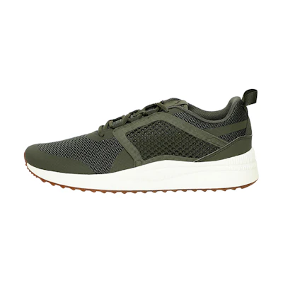 Puma Pacer Next Net Low Running Shoes Armygreen 'Army Green White'
