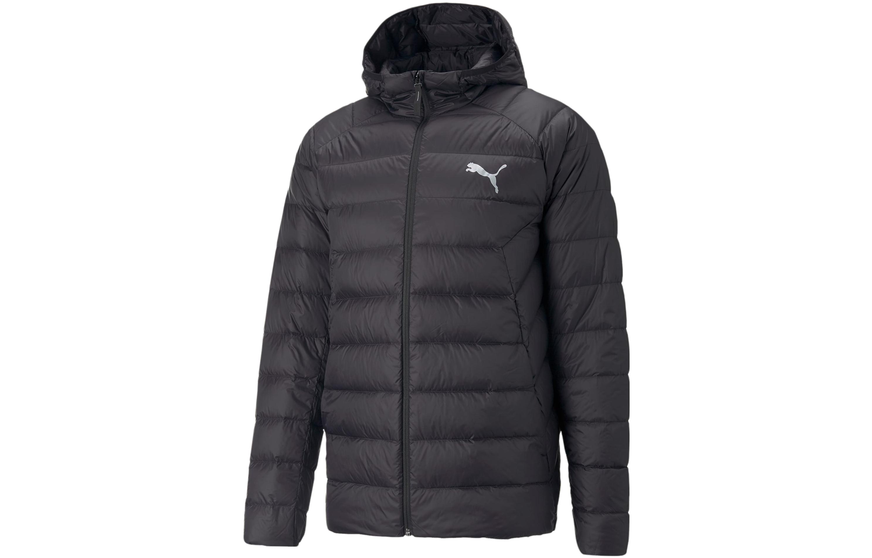 Puma PackLITE Down Jacket Black - Minimalist Hooded Casual Style 849355-01