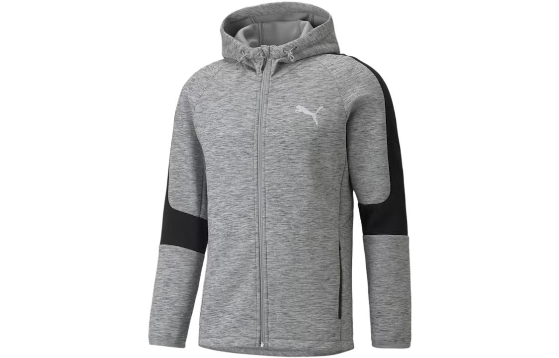 Puma Painter Badge Hoodie Jacket Gray 589424-03