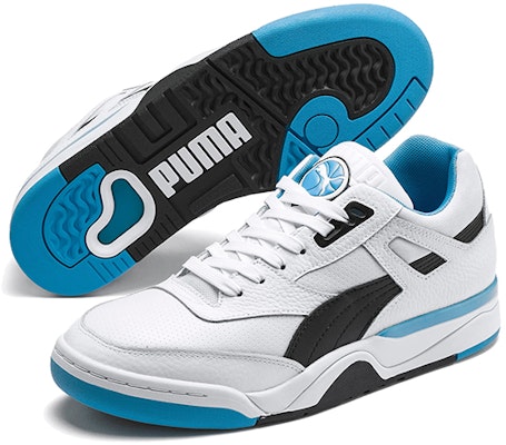 Puma Palace Guard Middle-Cut Kasual Hitam/Biru 'Putih' 372833-03 Purchase Puma Palace Guard Middle-Cut Kasual Hitam/Biru 'Putih' 372833-03