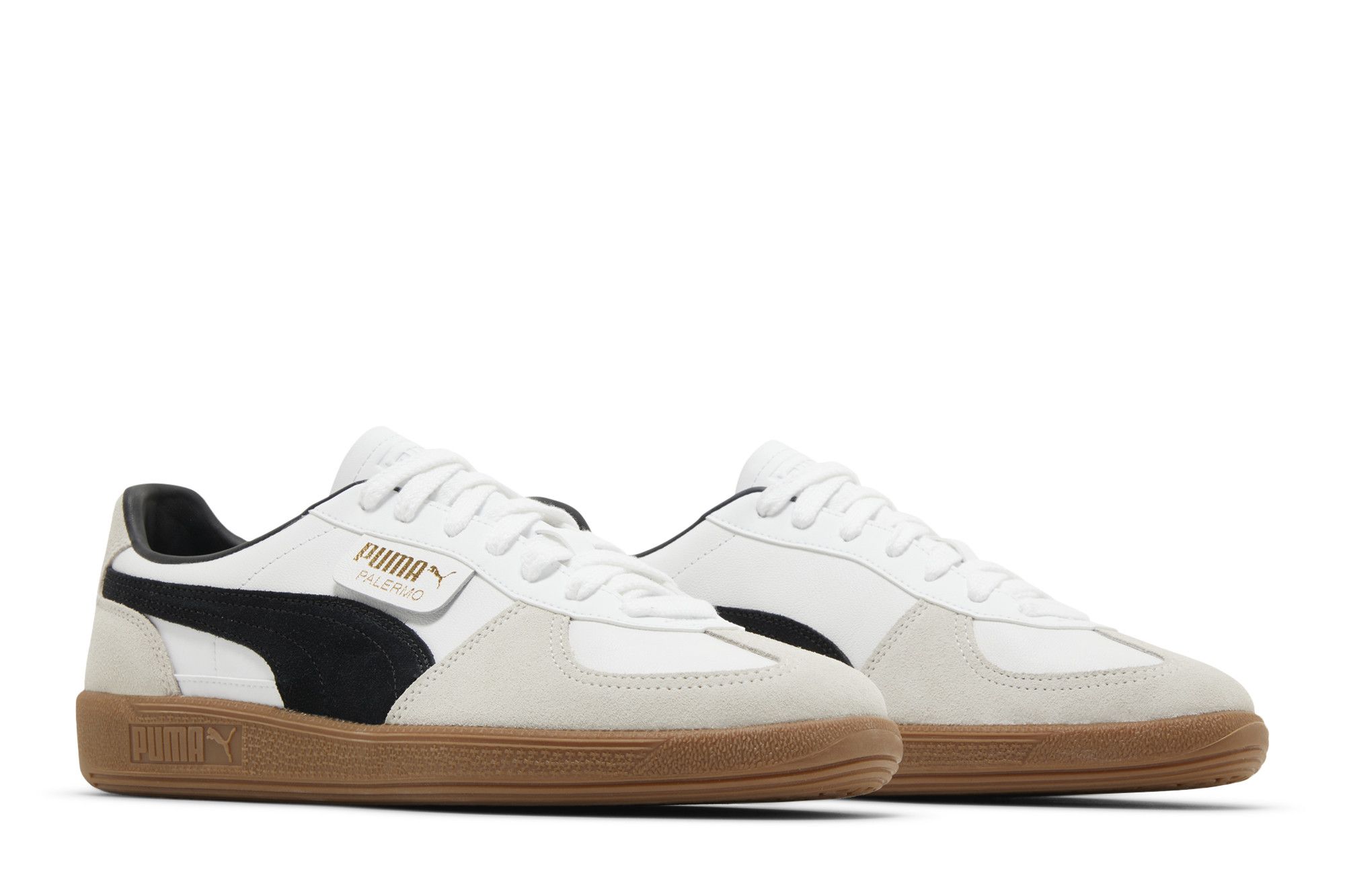 Cheap Puma Palermo Leder ''Weiß Schwarz Gummi'' 396464-01