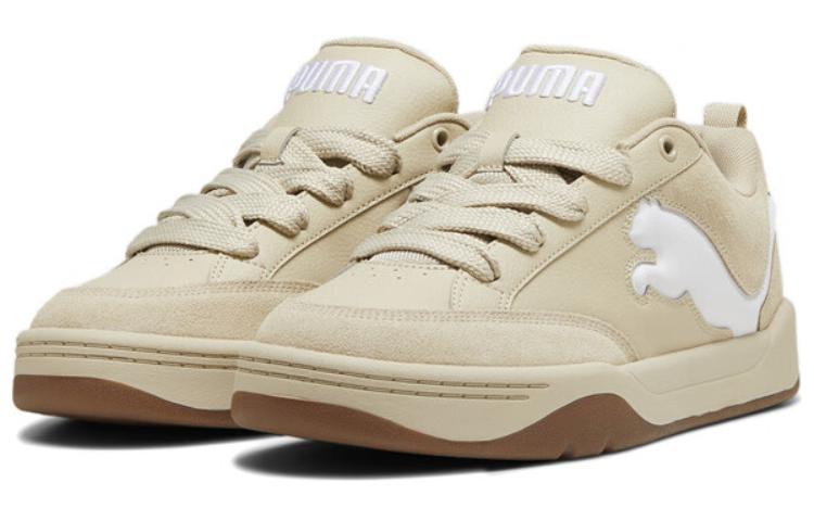 Lookbook PUMA 百搭舒適簡約 防滑 低幫 板鞋 男女同款 米色