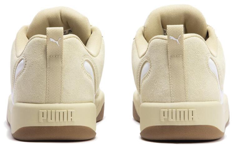 Shop PUMA 百搭舒適簡約 防滑 低幫 板鞋 男女同款 米色